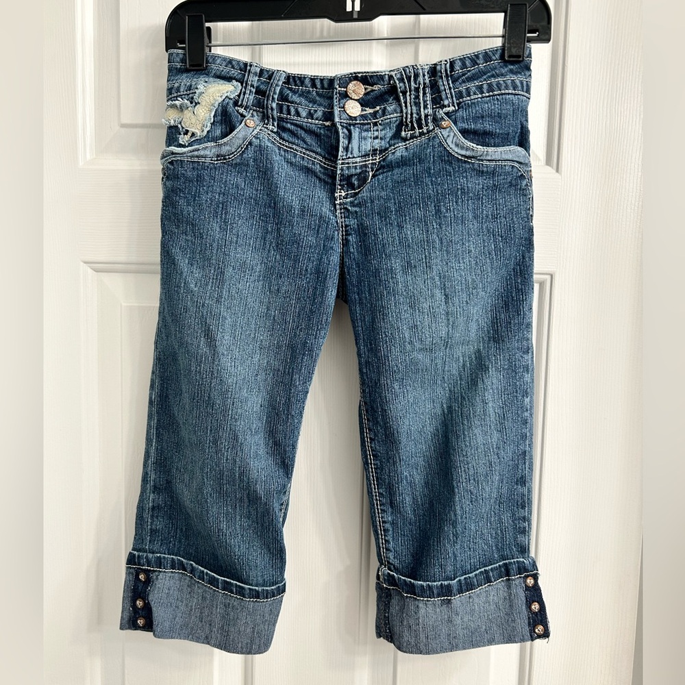 Rewind Angel Wing Cropped Jeans